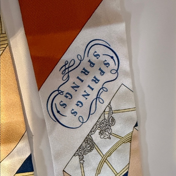 Hermès Springs Springs Silk Twilly Scarf - NIB - Picture 8 of 8